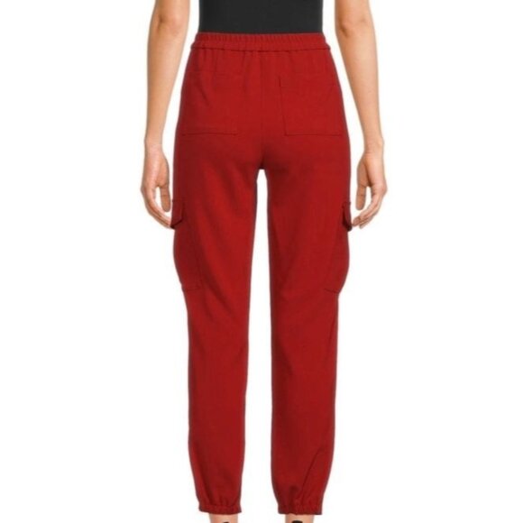 NWOT THEORY Northsound Admiral Pants in Rustic Red Size 6 - Picture 3 of 13